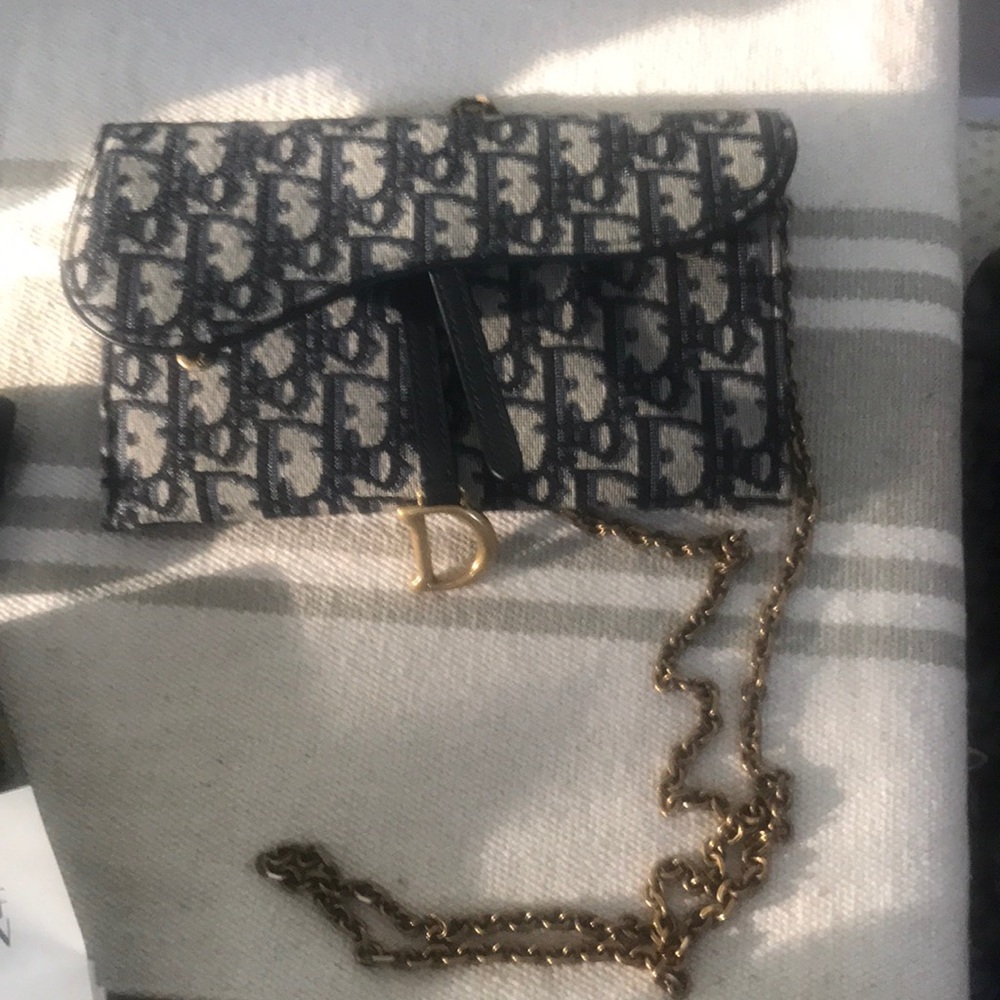 SOLD DIOR Saddle long wallet Crossbody Authentic bought at Bergdorf